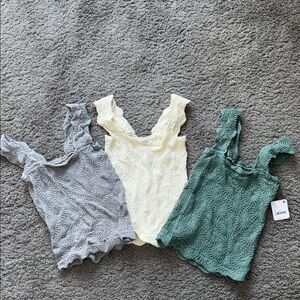 Free People ruffle tank